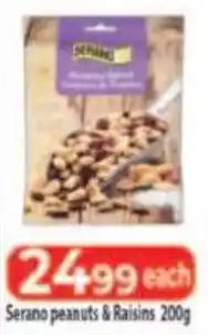 Supa Store Serano peanuts & raisins offer