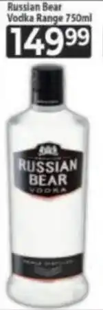 Supa Store Russian Bear Vodka Range offer