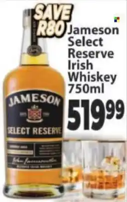Supa Store Jameson Select Reserve Irish Whiskey offer