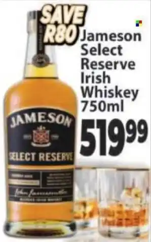 Supa Store Jameson Select Reserve Irish Whiskey offer