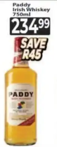 Supa Store Paddy Irish Whiskey offer