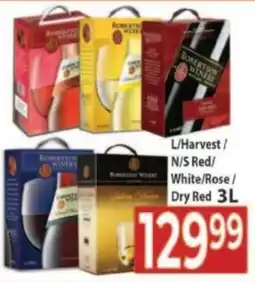 Supa Store L/Harvest/ N/S Red/ White/ Rose/ Dry Red offer