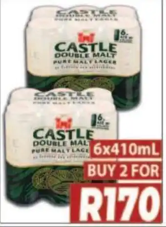 Supa Store Castle double malt pure malt lager offer