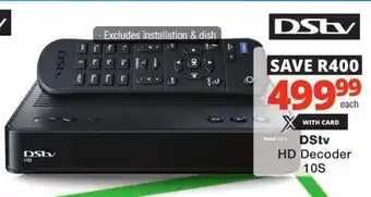 Checkers DStv HD Decoder 10S offer