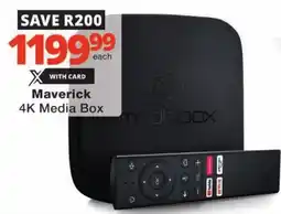 Checkers Maverick 4K Media Box offer