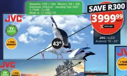 Checkers JVC 43" QLED Android TV offer