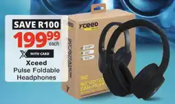 Checkers Xceed Pulse Foldable Headphones offer