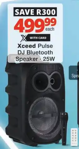 Checkers Xceed Pulse DJ Bluetooth Speaker offer