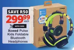 Checkers Xceed Pulse Kids Foldable Bluetooth Headphones offer