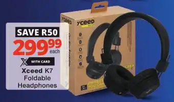 Checkers Xceed K7 Foldable Headphones offer