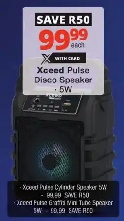 Checkers Xceed Pulse Cylinder Speaker offer