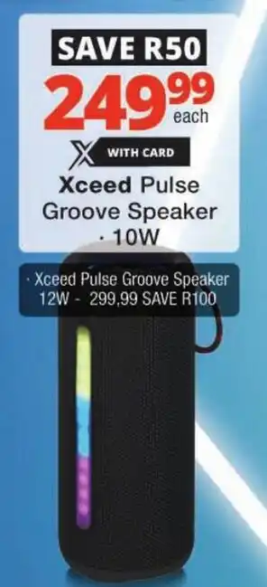 Checkers Xceed Pulse Groove Speaker offer
