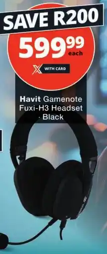 Checkers Havit Gamenote Fuxi-H3 Headset offer