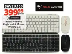 Checkers Havit Wireless Keyboard & Mouse offer