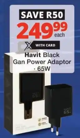 Checkers Havit Black Gan Power Adaptor offer