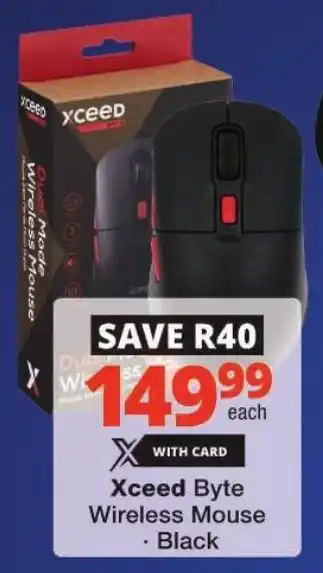Checkers Xceed Byte Wireless Mouse offer