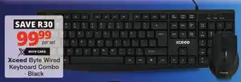 Checkers Xceed Byte Wired Keyboard Combo offer