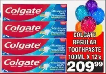 Advance Cash n Carry Colgate regular toothpaste offer