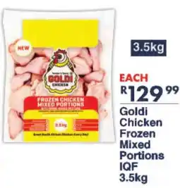 President Hyper Goldi Chicken Frozen Mixed Portions IQF offer