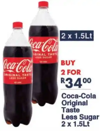 President Hyper Coca-Cola Original Taste Less Sugar offer