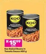 Game Koo Baked Beans In Tomato Sauce-400g Each offer