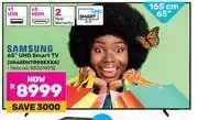 Game Samsung 65 (165cm) UHD Smart TV UA65DU7000KXXA offer