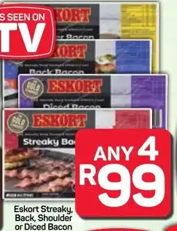 Pick n Pay Hypermarket Eskort Streaky, Back, Shoulder or Diced Bacon offer