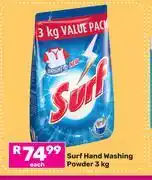 Game Surf Hand Washing Powder-3Kg offer