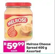 Game Melrose Cheese Spread Assorted-400g Each offer