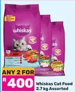 Game Whiskas Cat Food Assorted-For 2 x 2.7Kg offer