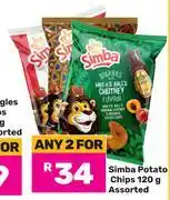 Game Simba Potato Chips Assorted-For 2 x 120g offer