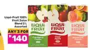 Game Liqui Fruit 100% Fruit Juice Blend Assorted-For 3 x 2L offer