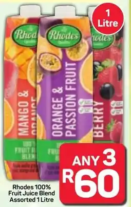Pick n Pay Hypermarket Rhodes 100% Fruit Juice Blend Assorted offer