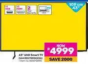 Game Samsung 43 (109cm) UHD Smart TV UA43DU7000KXXA offer