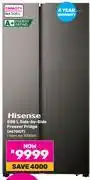 Game 0Hisense 508L Side By Side Freezer Fridge H670SIT offer