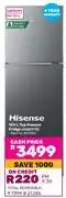 Game 0Hisense 154L Top Freezer Fridge H225TTS offer