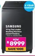 Game Samsung 19Kg Top Loader Washing Machine WA80F19S8BFA offer
