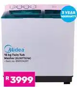 Game Midea 15Kg Twin Tub Washer KL15TTG1W offer