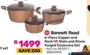 Game Bennett Read 6 Piece Copper & Rock Or Slate & Stone Forged Cookware Set offer