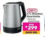 Game Defy 1.7L Stainless Steel Kettle offer