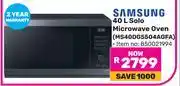 Game Samsung 40L Solo Microwave Oven MS40DG5504AGFA offer