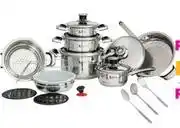 Game Tissolli 10 Piece Stainless Steel Saphire Cookware Set offer