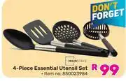 Game Mainstays 4 Piece Essential Utensil Set offer