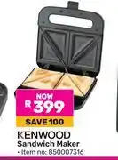 Game Kenwood Sandwich Maker offer