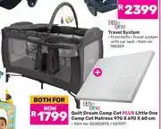 Game Little One Quilt Dream Camp Cot Plus Little One Camp Cot Mattress 970 x 670 x 60cm-Both For offer