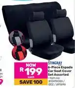 Game Stingray 6 Piece Espada Car Seat Cover Set Assorted-Each offer