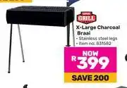 Game Expert Grill X-Large Charcoal Braai offer