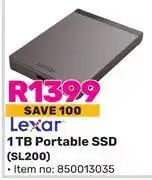 Game Lexar 1TB Portable SSD SL200 offer