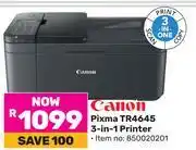 Game Canon Pixma TR4645 3-In-1 Printer offer