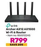Game TP-Link Archer AX12 AX1500 Wi-Fi 6 Router offer